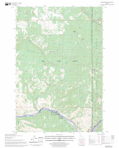 US Forest Service - Topo Glenwood, ID FSTopo Legacy digital map