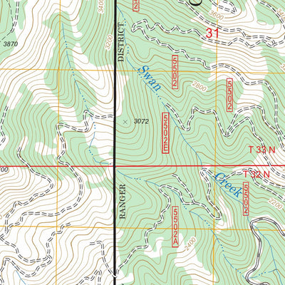 US Forest Service - Topo Glenwood, ID FSTopo Legacy digital map