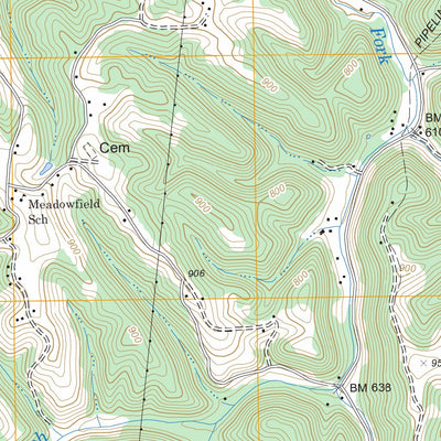 US Forest Service - Topo Glenwood, OH - WV FSTopo Legacy digital map