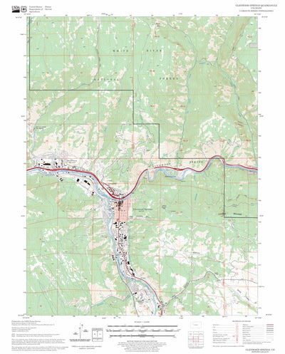US Forest Service - Topo Glenwood Springs, CO FSTopo Legacy digital map