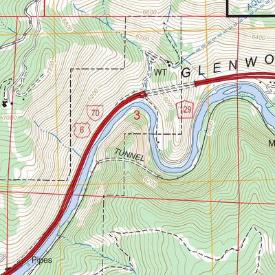 US Forest Service - Topo Glenwood Springs, CO FSTopo Legacy digital map