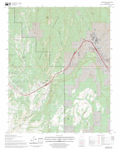 US Forest Service - Topo Glorieta, NM FSTopo Legacy digital map
