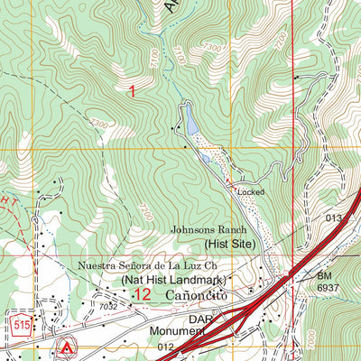US Forest Service - Topo Glorieta, NM FSTopo Legacy digital map
