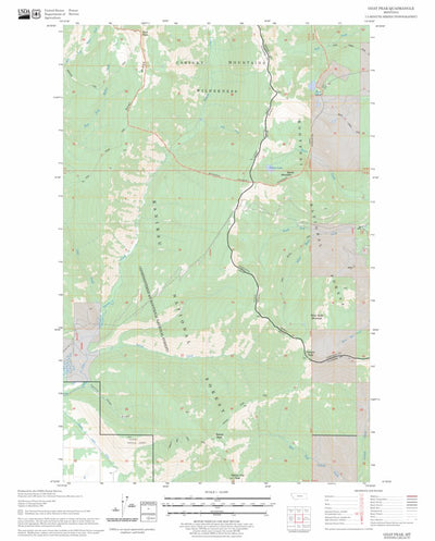 US Forest Service - Topo Goat Peak, MT FSTopo Legacy digital map