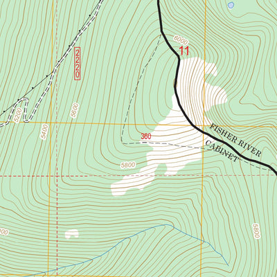 US Forest Service - Topo Goat Peak, MT FSTopo Legacy digital map