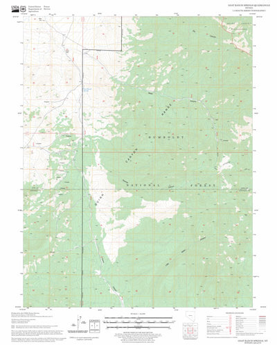 US Forest Service - Topo Goat Ranch Springs, NV FSTopo Legacy digital map