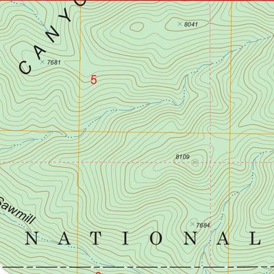 US Forest Service - Topo Goat Ranch Springs, NV FSTopo Legacy digital map