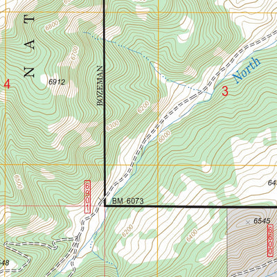 US Forest Service - Topo Gobblers Knob, MT FSTopo Legacy digital map