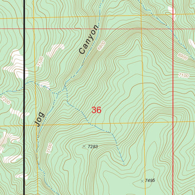 US Forest Service - Topo Gobernador, NM FSTopo Legacy digital map