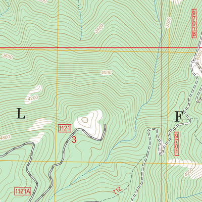 US Forest Service - Topo Goddard Point, ID FSTopo Legacy digital map