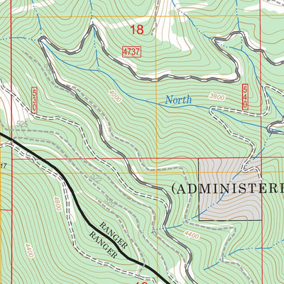 US Forest Service - Topo Goddards Peak, WA FSTopo Legacy digital map