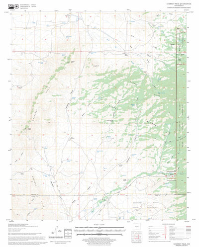 US Forest Service - Topo Godfrey Peak, NM FSTopo Legacy digital map