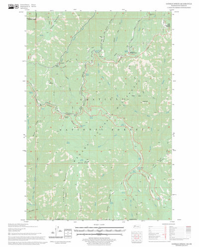 US Forest Service - Topo Godman Spring, WA - OR FSTopo Legacy digital map