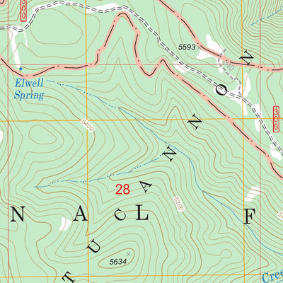 US Forest Service - Topo Godman Spring, WA - OR FSTopo Legacy digital map