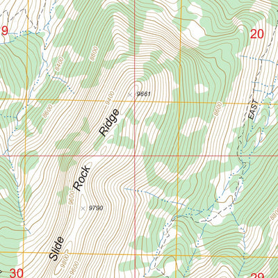 US Forest Service - Topo Gods Pocket Peak, NV FSTopo Legacy digital map