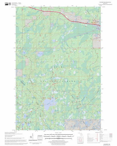 US Forest Service - Topo Gogebic, MI FSTopo Legacy digital map