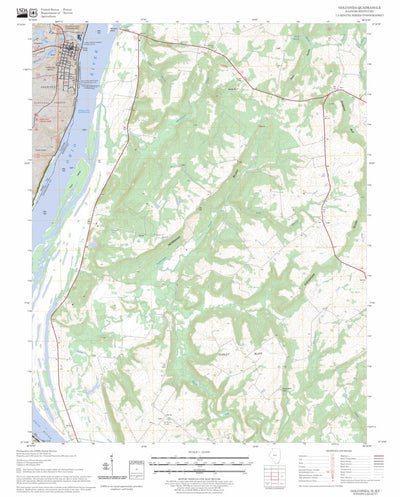 US Forest Service - Topo Golconda, IL - KY FSTopo Legacy digital map