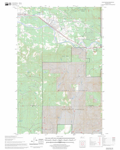 US Forest Service - Topo Gold Bar, WA FSTopo Legacy digital map