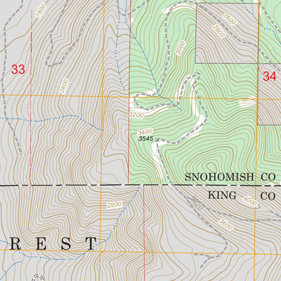 US Forest Service - Topo Gold Bar, WA FSTopo Legacy digital map