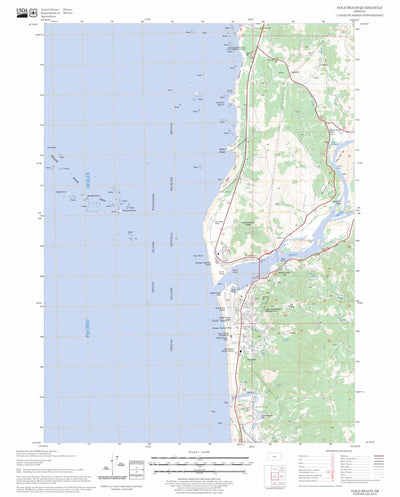 US Forest Service - Topo Gold Beach, OR FSTopo Legacy digital map