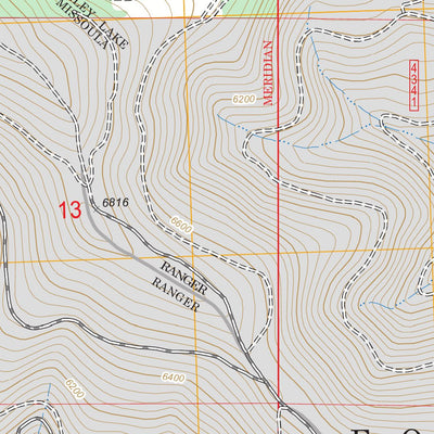 US Forest Service - Topo Gold Creek Peak, MT FSTopo Legacy digital map