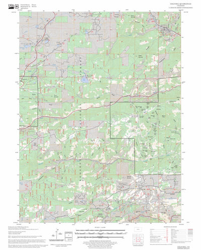 US Forest Service - Topo Gold Hill, CO FSTopo Legacy digital map