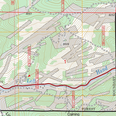US Forest Service - Topo Gold Hill, CO FSTopo Legacy digital map