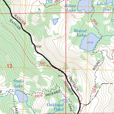 US Forest Service - Topo Gold Lake, CA FSTopo Legacy digital map