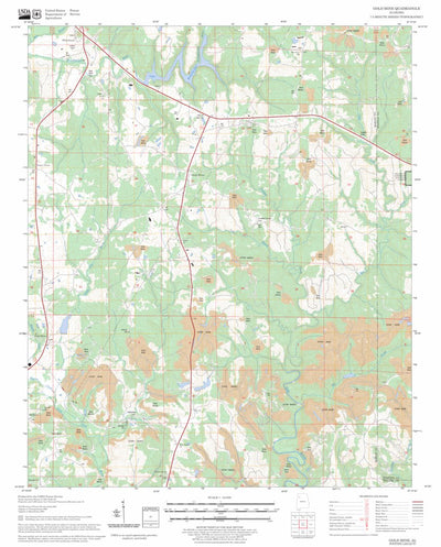 US Forest Service - Topo Gold Mine, AL FSTopo Legacy digital map