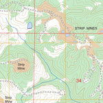 US Forest Service - Topo Gold Mine, AL FSTopo Legacy digital map