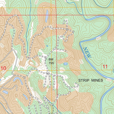 US Forest Service - Topo Gold Mine, AL FSTopo Legacy digital map