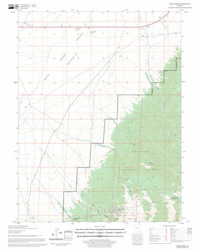 US Forest Service - Topo Gold Park, NV FSTopo Legacy digital map