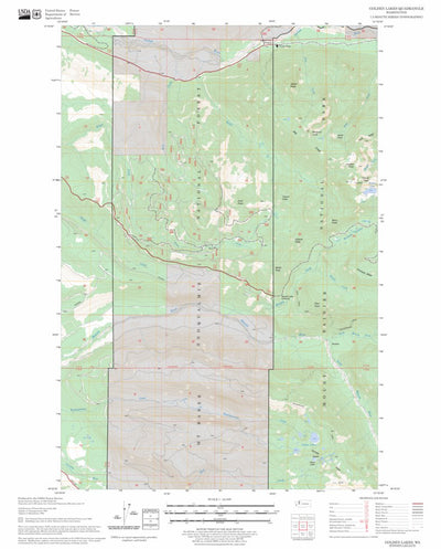 US Forest Service - Topo Golden Lakes, WA FSTopo Legacy digital map