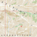 US Forest Service - Topo Goldfield, AZ FSTopo Legacy digital map