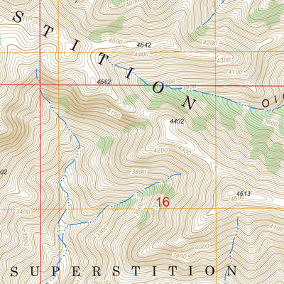 US Forest Service - Topo Goldfield, AZ FSTopo Legacy digital map