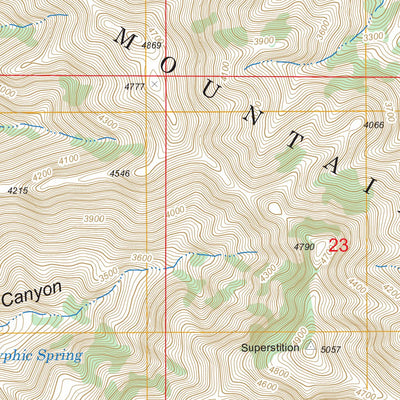 US Forest Service - Topo Goldfield, AZ FSTopo Legacy digital map