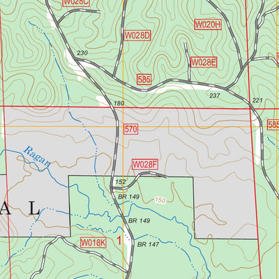 US Forest Service - Topo Goldonna, LA FSTopo Legacy digital map