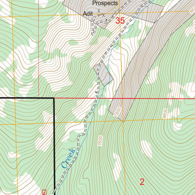 US Forest Service - Topo Goldstone Mountain, ID - MT FSTopo Legacy digital map