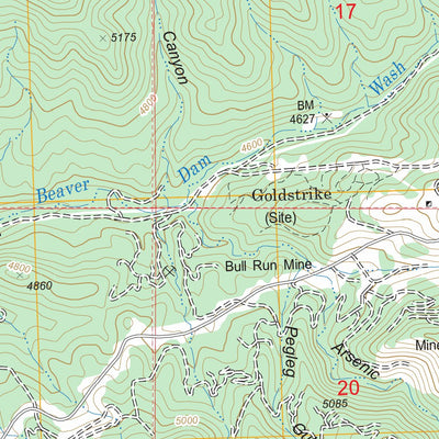 US Forest Service - Topo Goldstrike, UT FSTopo Legacy digital map