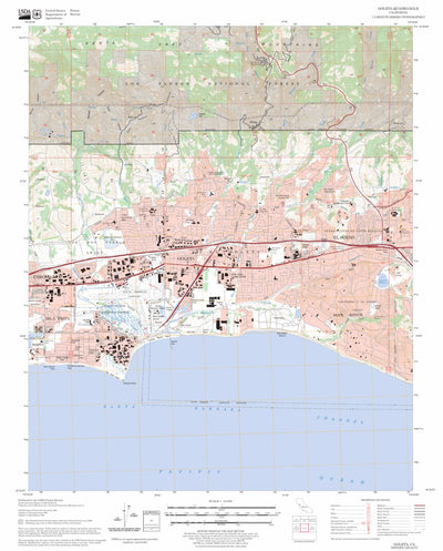 US Forest Service - Topo Goleta, CA FSTopo Legacy digital map