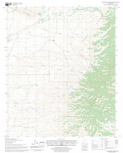 US Forest Service - Topo Golondrina Draw, NM FSTopo Legacy digital map