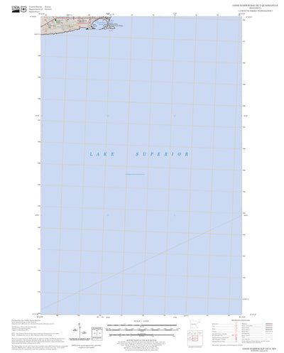 US Forest Service - Topo Good Harbor Bay OE E, MN FSTopo Legacy digital map