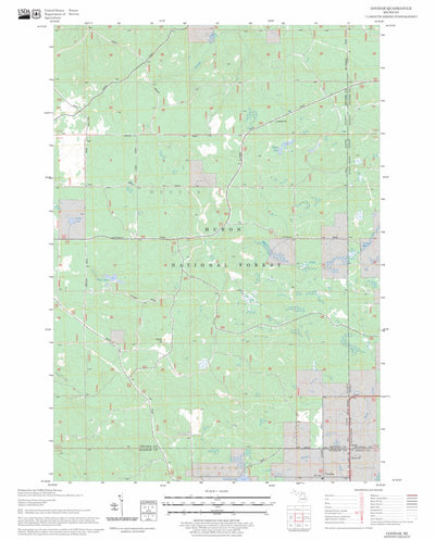 US Forest Service - Topo Goodar, MI FSTopo Legacy digital map