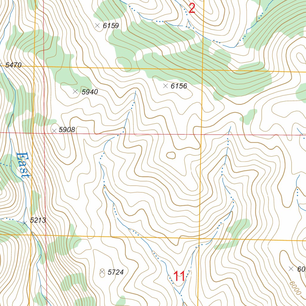 Goodman Flat, ID FSTopo Legacy Map by US Forest Service - Topo | Avenza ...