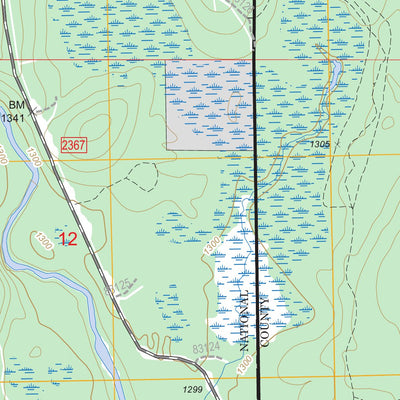 US Forest Service - Topo Goodman SW, WI FSTopo Legacy digital map