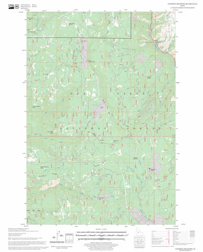 US Forest Service - Topo Goodwin Meadows, ID FSTopo Legacy digital map