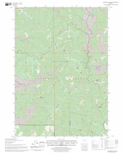 US Forest Service - Topo Goodwin Peak, OR FSTopo Legacy digital map