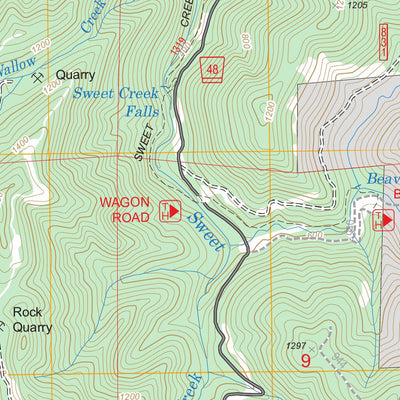 US Forest Service - Topo Goodwin Peak, OR FSTopo Legacy digital map