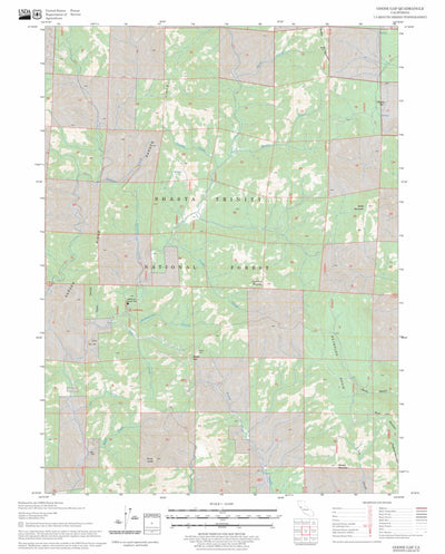 US Forest Service - Topo Goose Gap, CA FSTopo Legacy digital map