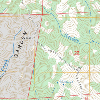 US Forest Service - Topo Goose Gap, CA FSTopo Legacy digital map